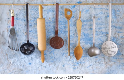 Vintage Kitchen Utensils,cooking Concept