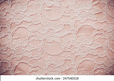 Vintage lace, elegant lace ornament pattern in beige pastel colors