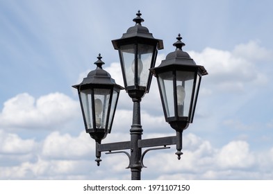 Vintage lantern. Street lighting. Vintage lamp.