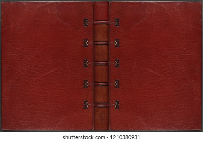Vintage leather book cover - Shutterstock ID 1210380931