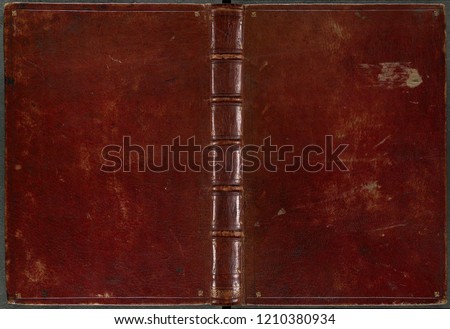 Vintage leather book cover
