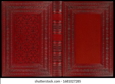Vintage Leather Book Cover Open - Shutterstock ID 1681027285