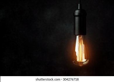 Vintage Light Bulb Background