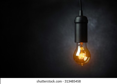 Vintage Light Bulb Background