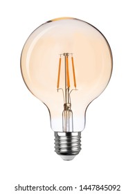 Vintage light bulb on wite background.
Decorative retro design edison light bulb. LED lamps in vintage and antique style. For loft and cafe. - Shutterstock ID 1447845092