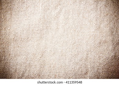 Vintage Linen Retro Flour Bag Texture.