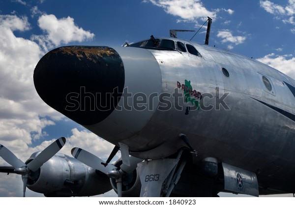 Vintage Lockheed C121a Constellation Plane Forties Stock Photo 1840923 ...