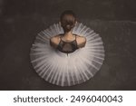 Vintage looking classical ballerina in a tutu