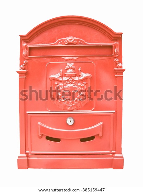 Vintage Looking Red Mailbox Stock Photo Edit Now 385159447