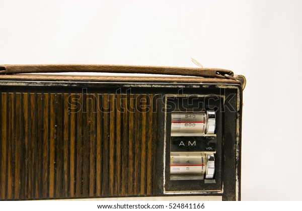Vintage Looking Retro Old Radio Tuner People Objects Stock Image