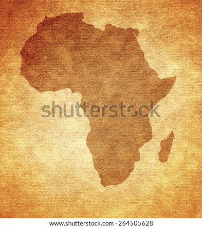 vintage map Africa