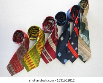 Vintage Mens Neck Ties From The 1970s 