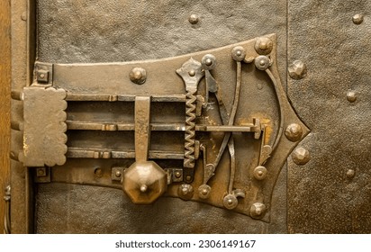 Vintage metal lock. Mechanical gear - Powered by Shutterstock