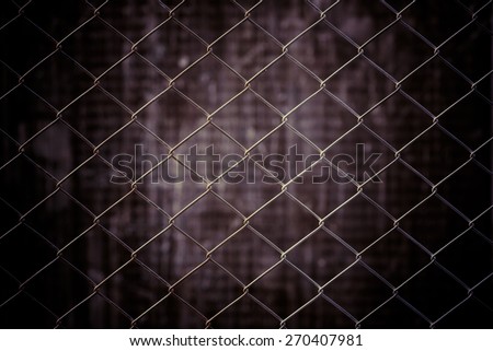 vintage metal net and grunge background