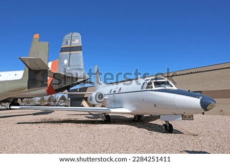 vintage military airplane at Hill airforce base in Utah	
