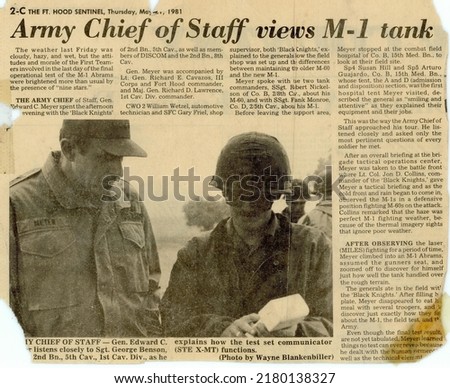 Vintage Military Newspaper Clippings - 1st Cav
