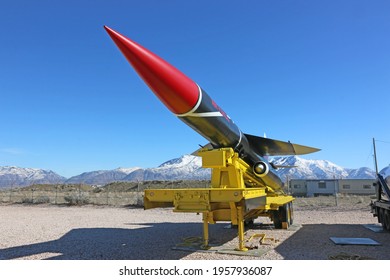 Vintage Missile At Hill Airforce Base Utah	