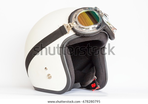 classic helmet with goggles