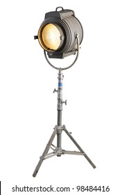 Vintage Movie Light On A Stand