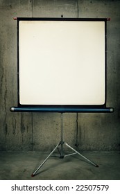 Vintage Movie Projection Screen