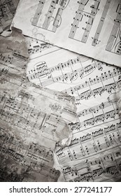 Vintage Music Sheets Background