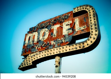 Vintage Neon Motel Sign