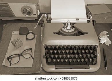 Vintage Office Equipment - Toned Image