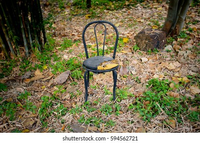 Vintage Old Black Wooden Chair Grungy Stock Photo 594562721 | Shutterstock