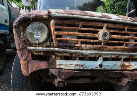 Similar – Image, Stock Photo Old rusty car Engines