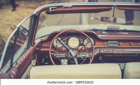 Vintage Old Car Steering Wheel - Powered by Shutterstock