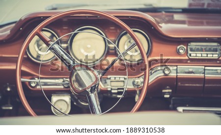 Vintage Old Car Steering Wheel