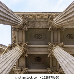 Vintage Old Justice Courthouse Column - Shutterstock ID 1328970650