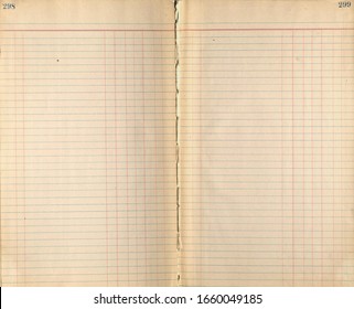 Vintage Old Ledger Book Pages