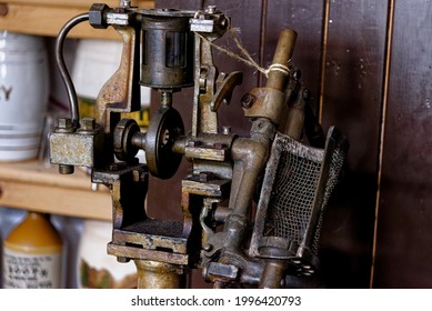 Vintage Old Soda Water Maker - Beamish Village, Durham County, England, United Kingdom