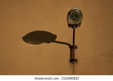 Vintage Old Street Classic Iron Lantern On The House Wall, Close Up - Shutterstock ID 2133485833