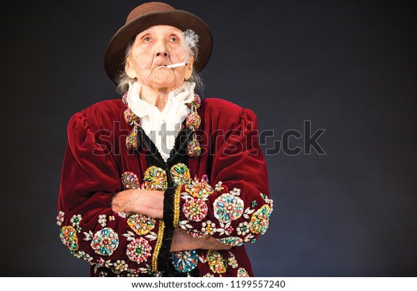 Vintage Old Woman Stock Photo 1199557240 | Shutterstock