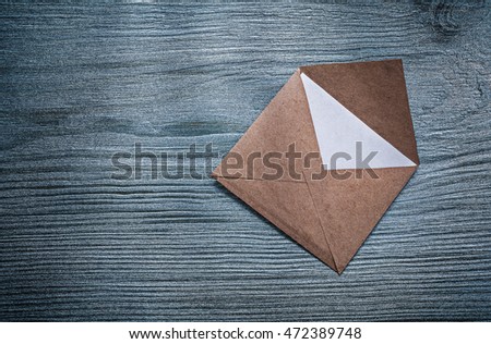 Similar – Image, Stock Photo Old paper envelopes over wood texture