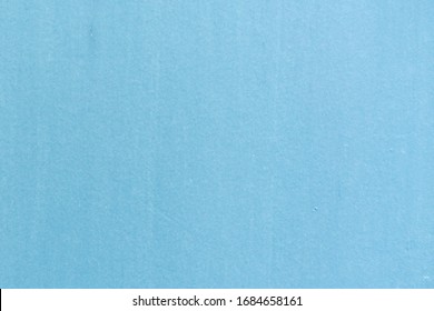 Vintage Paper Bag Pale Texture In Light Blue Color On Table Background. Organic Soft Turquoise Plain Back Craft Book Concept For Simplicity Azure Teal Scrap Backdrop.