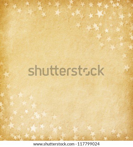 vintage paper decorated with stars