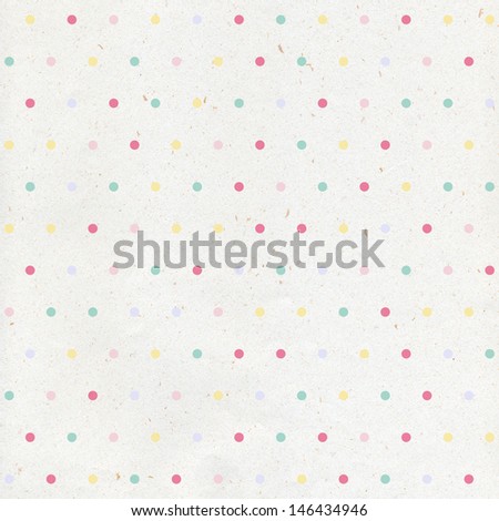 Vintage paper with fun polka dots. Abstract paper background 