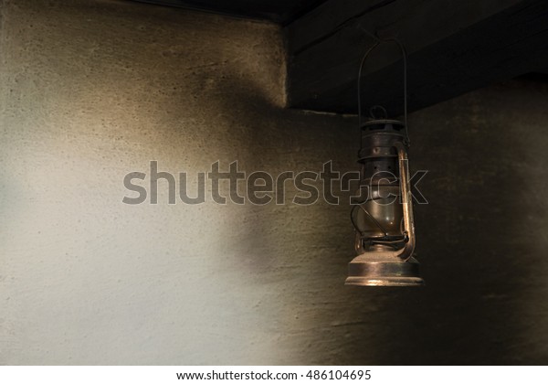 Vintage Petroleum Lamp Hanging Ceiling Kitchen Vintage Objects