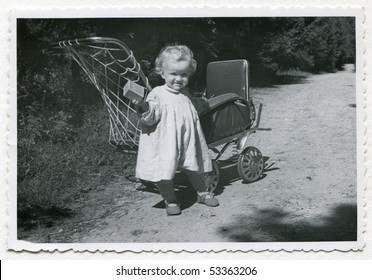 Vintage Photo Of Baby Girl (1955)