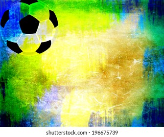 Paint Brazil Flag Wall Clock World Cup 2014