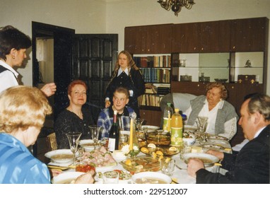 Vintage Photo - Family Party, Eighties