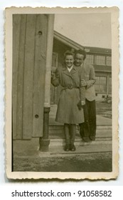 Vintage Photo Of Happy Couple (forties)