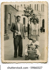 Vintage Photo Of Happy Family