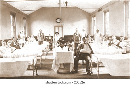 Vintage Photo Of A Hospital Ward