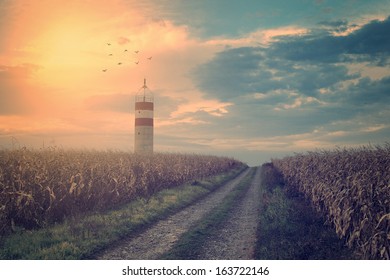 Vintage Photo Of Lighthouse
