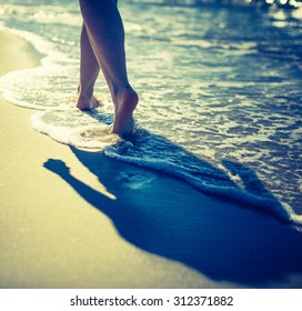 Vintage Photo Womans Legs Walking By Stock Photo 312371882 | Shutterstock