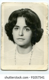 Vintage photo of young girl (sixties)
